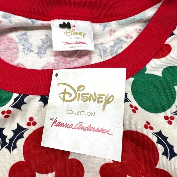 Hanna Anderson Disney Mickey Holly Christmas Organic Cotton Pajama Set - Picture 13 of 16